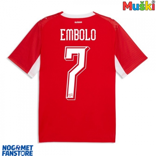 Švicarska Breel Embolo #7 Domaci Dres SP 2026 Kratak Rukav